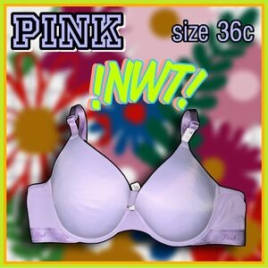 !NWT! VS PINK lavender push up BRA size 36C